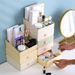 Neue Kosmetik-Tischbox für Studentenwohnheime mit hochwertiger Aufbewahrungsmöglichkeit, mehrlagigen Schubladen und stapelbaren Regalen_voghion.com