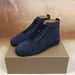 CL Herren High Top Rote Sohle Schuhe Seegurke Sternennieten Echtes Leder Atmungsaktiv Lässig Trendy Sneakers Europäisch_voghion.com