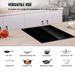 11.6 Inch Lock Stove Glass Top 240V And Sensor X Cooktop Touch 20 With Electric Built Radiant In Child Timer Control Burners 2_voghion.com