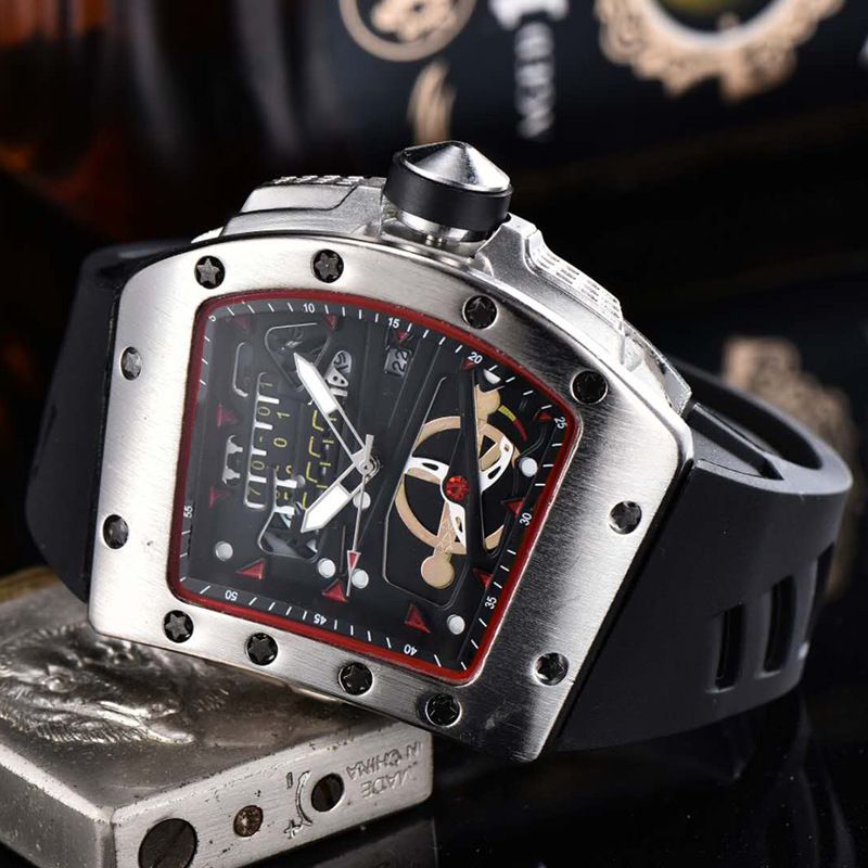 Reloj de cuarzo con banda de silicona hueca para hombre, superventas, nueva moda, 2023_voghion.com