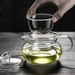 New Transparent High Temperature Resistant With Filter Thickened Glass Teapot Water Separation Household Tea Brewing Pot_voghion.com