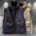 Men's Korean Style Hooded Vest Jacket – Lightweight Zipper Outerwear For Spring & Autumn_voghion.com