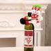 Christmas Home Decorations Christmas Doll Wine Bottle Set Small Wine Bottleneck Hold Wine Bottle Set Ornaments_voghion.com