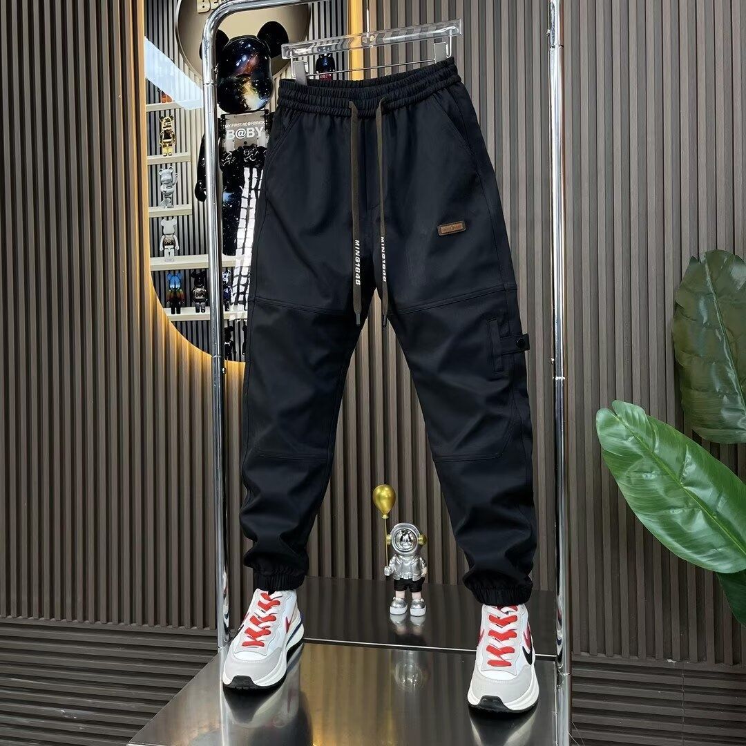 001 Spring And Autumn New Fashion Versatile Trendy Comfortable Cargo Men's Sports Outdoor Casual Loose Jogger Pants_voghion.com