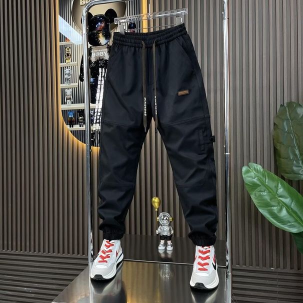 001 Spring And Autumn New Fashion Versatile Trendy Comfortable Cargo Men's Sports Outdoor Casual Loose Jogger Pants_voghion.com