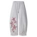 Pantaloni da jogging con stampa di stelle celestiali – Pantaloni unisex comodi da indossare in strada con coulisse in vita e gamba larga_voghion.com
