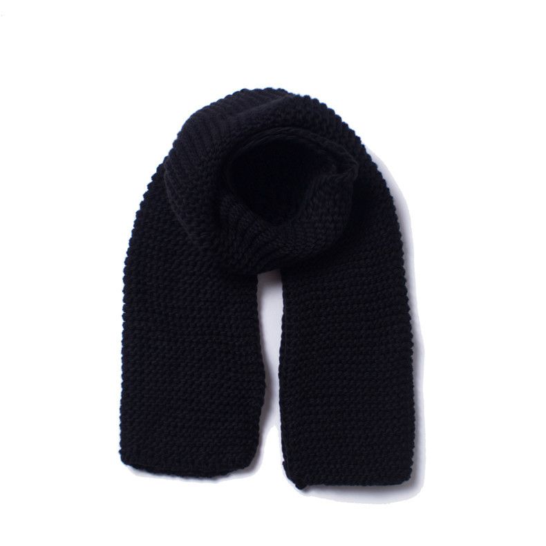 Women's Scarves thick woolen knitted solid color scarf thickened men and women couple knitted scarf _voghion.com