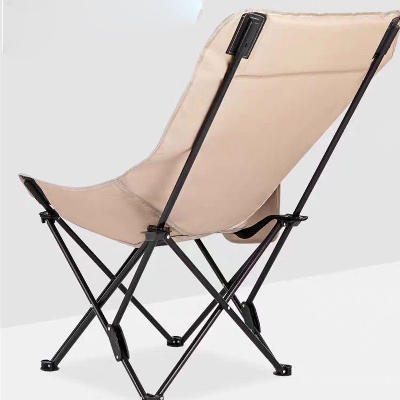 Three level adjustable moon folding outdoor chair, camping high backrest lounge chair_voghion.com