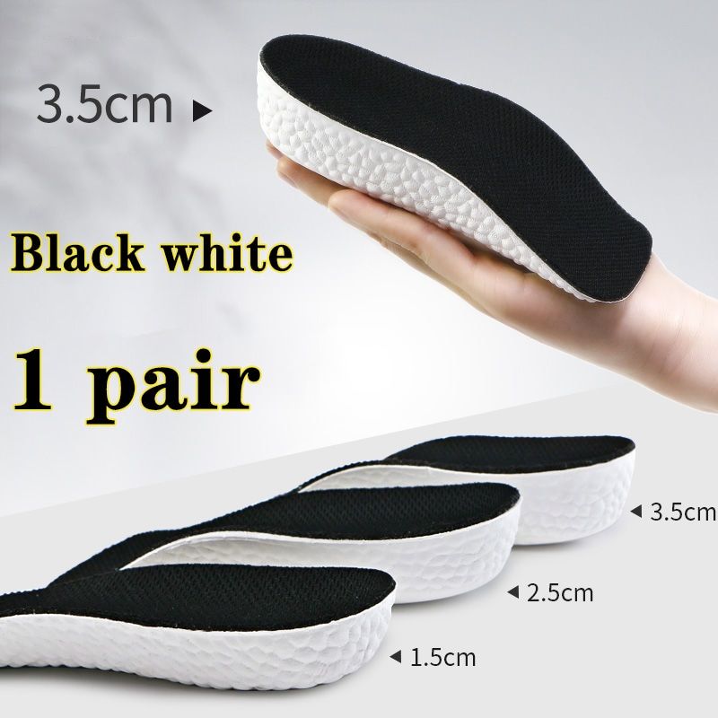 Hoogte Toename Mannen Vrouwen Schoenen Platte Voeten Steunzool Orthopedische Inlegzolen Sneakers Hak Lift Memory Foam Zachte Schoen Pads_voghion.com