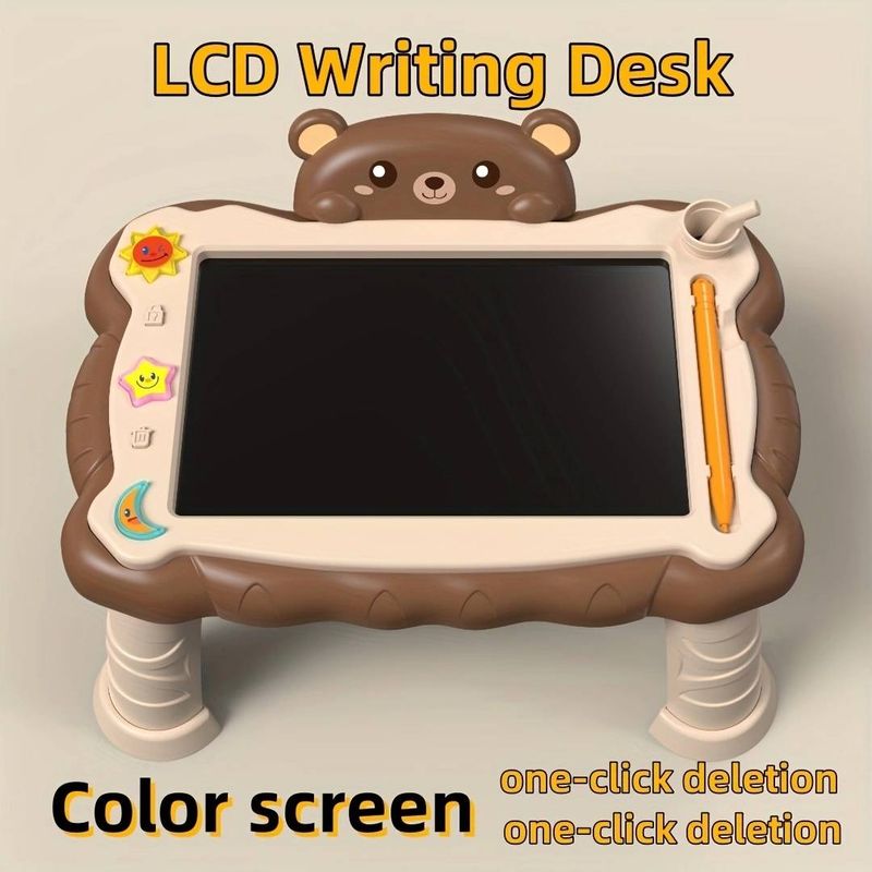 „10-Zoll-LCD-Zeichentablett mit Ständer – druckempfindlicher Stift, Musikmodus und Löschen mit einem Tastendruck! Digitales Skizzenpad in Künstlerqualität“_voghion.com