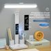 Smart LED Desk Lamp With Digital Clock & Pen Holder, Eye-Care AA Grade Lighting, Touch Control & USB Rechargeable, Adjustable Brightness_voghion.com