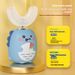 Cartoon Little Dinosaur U Shaped Children's Electric Toothbrush 3 6 12 Years Old With Toothpaste Rechargeable Waterproof Sonic Baby Toothbrush_voghion.com