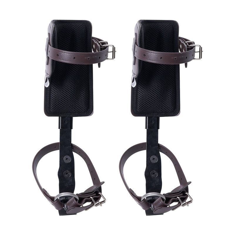 VEVOR Tree Climbing Spikes Climbing Spurs Alloy Steel Arborist Equipment Brown_voghion.com