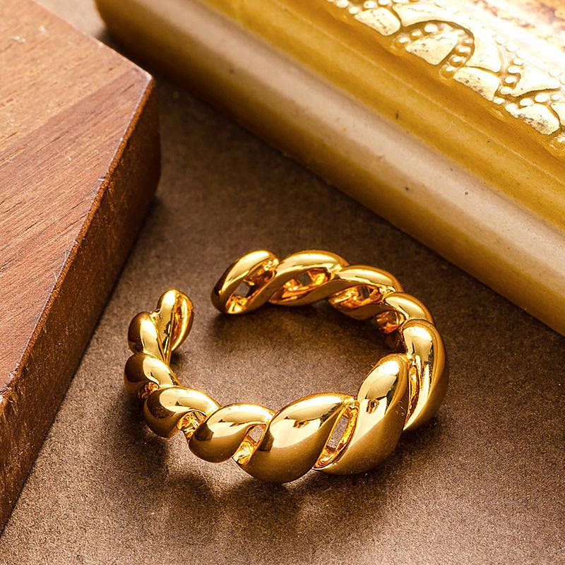 Modische und einfache INS-Stil Fried Dough Twists Tasche mit verstellbarem Öffnungsring_voghion.com