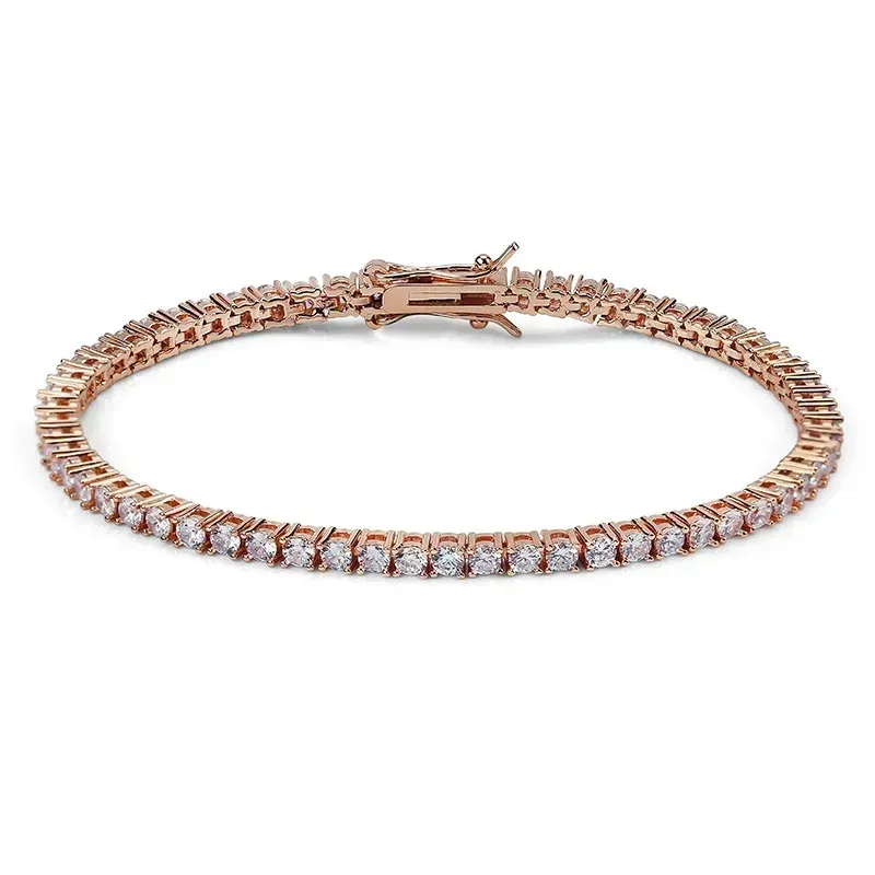 Braccialetti da tennis con moissanite firmati da stilisti, gioielli da uomo, bracciale da tennis in oro e argento con catena ghiacciata, gioielli di moda_voghion.com