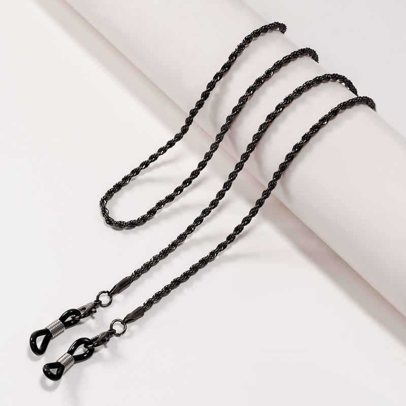 Metallgeflochtene, vakuumgalvanisierte Anti-Rutsch-Masken-Lese-Hängeseil-Brillenkette_voghion.com