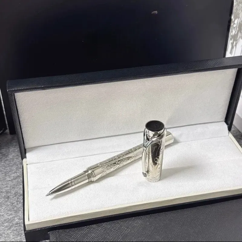 Penna a sfera a rullo / penna a sfera / penna stilografica in resina nera e cristallo Monte di lusso all'ingrosso, cancelleria per ufficio, regalo Bn018_voghion.com