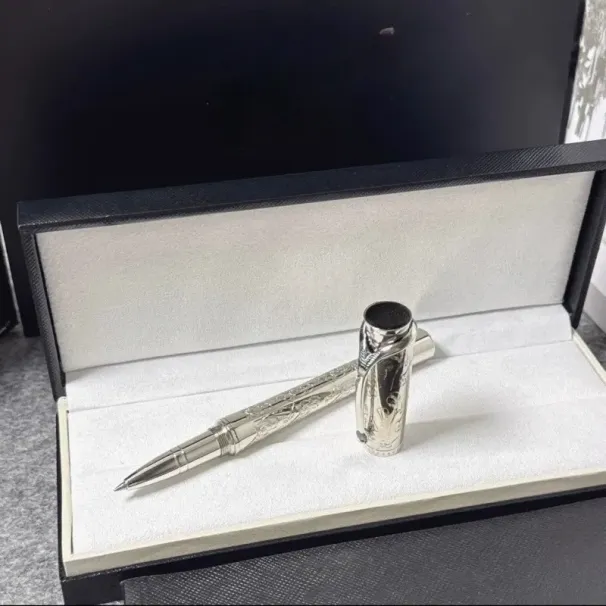 Penna a sfera a rullo / penna a sfera / penna stilografica in resina nera e cristallo Monte di lusso all'ingrosso, cancelleria per ufficio, regalo Bn018_voghion.com