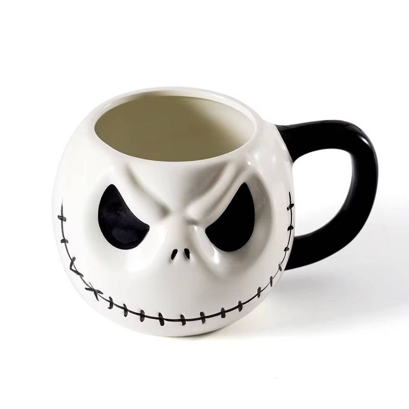 Personalized Ghost Shaped Ceramic Mug Office Funny Water Cup Creative Halloween Gift Cup_voghion.com