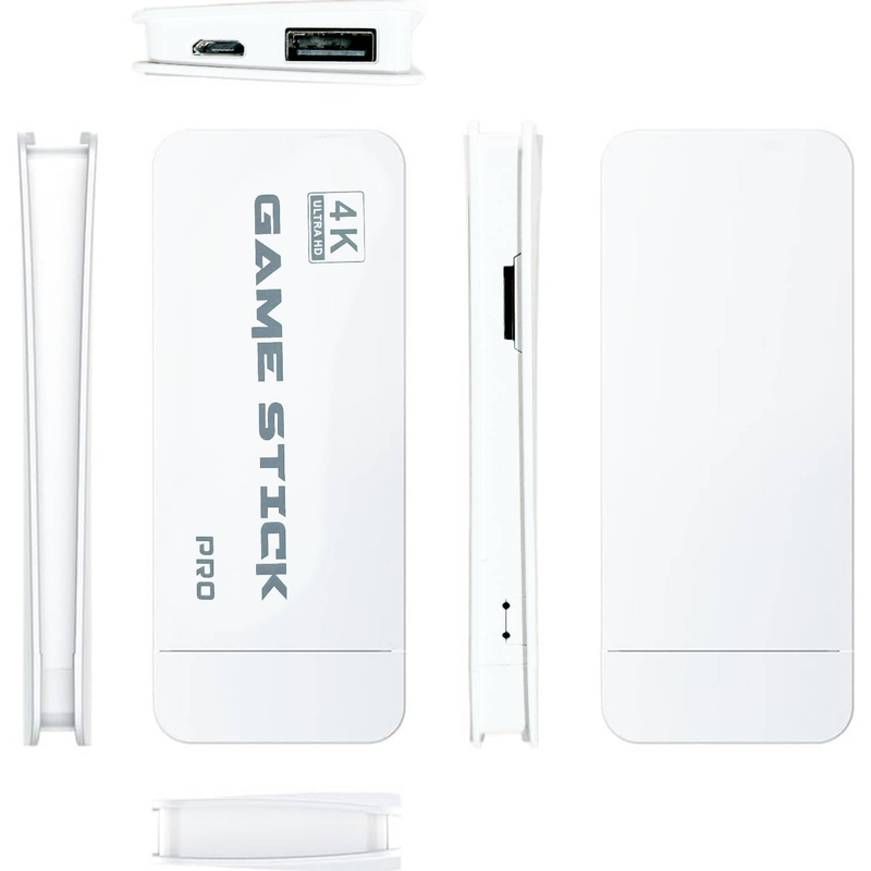 Konsola do gier Retro Game Stick, wyjście HDMI 4K i bezprzewodowy kontroler do gier wideo z 20000+/30000+ gier, konsola do gier Arcade (64 GB/128 GB)_voghion.com