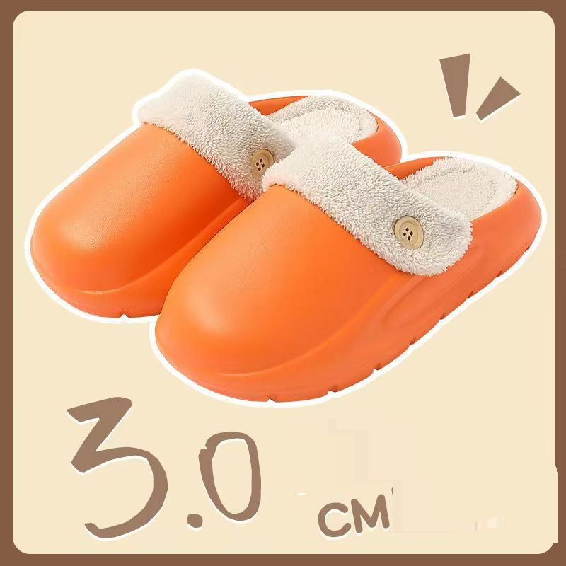 Removable Cotton Slippers For Women For Indoor Use In Winter, Non Slip Thick Sole, Warm And Plush Autumn And Winter Fur Slippers For Outdoor Wear_voghion.com
