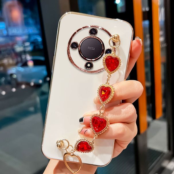 Για Honor Magic5 Lite Θήκη Βραχιόλι Διαμαντένια Θήκη σιλικόνης για Honor x9a x8a x7a x6 x9 x8 Κάλυμμα Magic 5 Lite Coque_voghion.com