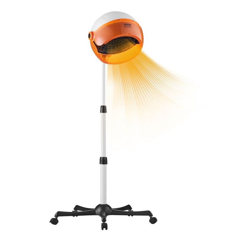 Professional Hooded Dryer, 1875W High-Power Bonnet Hair Dryer, Sit Under Hair Dryer With Timer, 3 Temp Settings &amp; Wind Speed, Floor Standing Ro_voghion.com