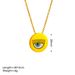 Collana, orecchini e anello con ciondolo rotondo a forma di occhio di demone, stile bohémien, design per donne._voghion.com