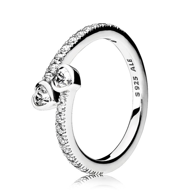  Forever Hearts, Clear CZ Ring_voghion.com
