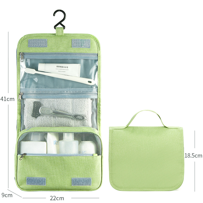 Trousse de toilette de voyage étanche et pliable, portable et multifonctionnelle, idéale pour ranger des cosmétiques_voghion.com