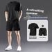 Men's Workout Set - Quick-Dry Compression T-Shirt & Shorts For Gym/Running (Moisture-Wicking, 4-Way Stretch)_voghion.com