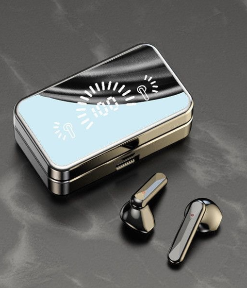 New Model Digital Display Mirror S20 Bluetooth Dual Ear Ultra-Long Battery Life Wireless Noise Cancelling Sports Gaming_voghion.com