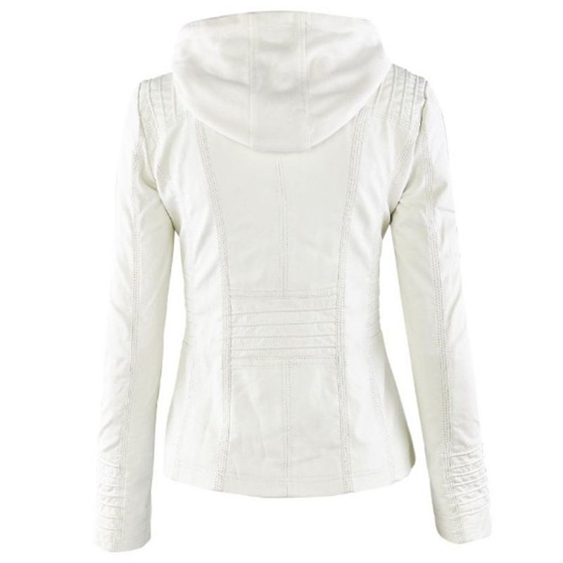 Women's Clothing Long Sleeved Women's Leather Jacket Pu Leather Clothing Women's Short Leather Jacket Women's Jacket Motorcycle Clothing_voghion.com