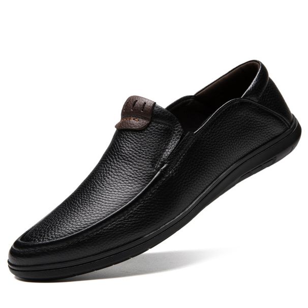 Herren-Freizeitschuhe aus Leder, Freizeitschuhe aus Leder mit Schnürung, Herren-Plateauschuhe aus weichem Leder_voghion.com