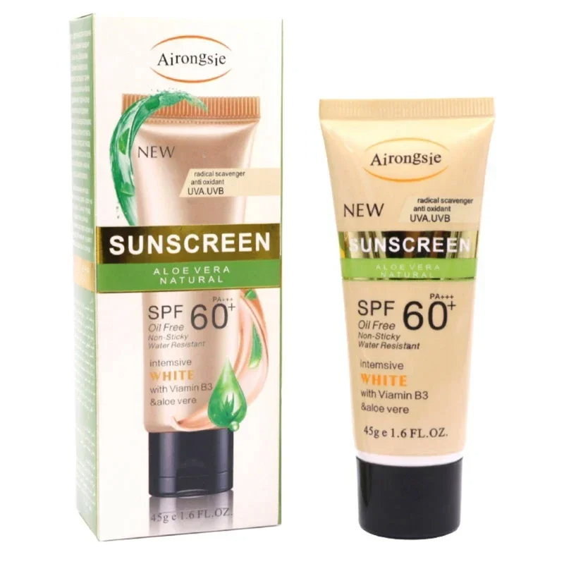 QLZHANFU Facial Body Sunscreen Whitening Sun Cream Solar Blocker Moisturizing Refreshing Not Greasy Protector Solar SPF90 Skin Care_voghion.com