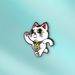 Cute Cartoon Lucky Cat Brooch Anime Bold Party Character Badge Clothing Accessories_voghion.com