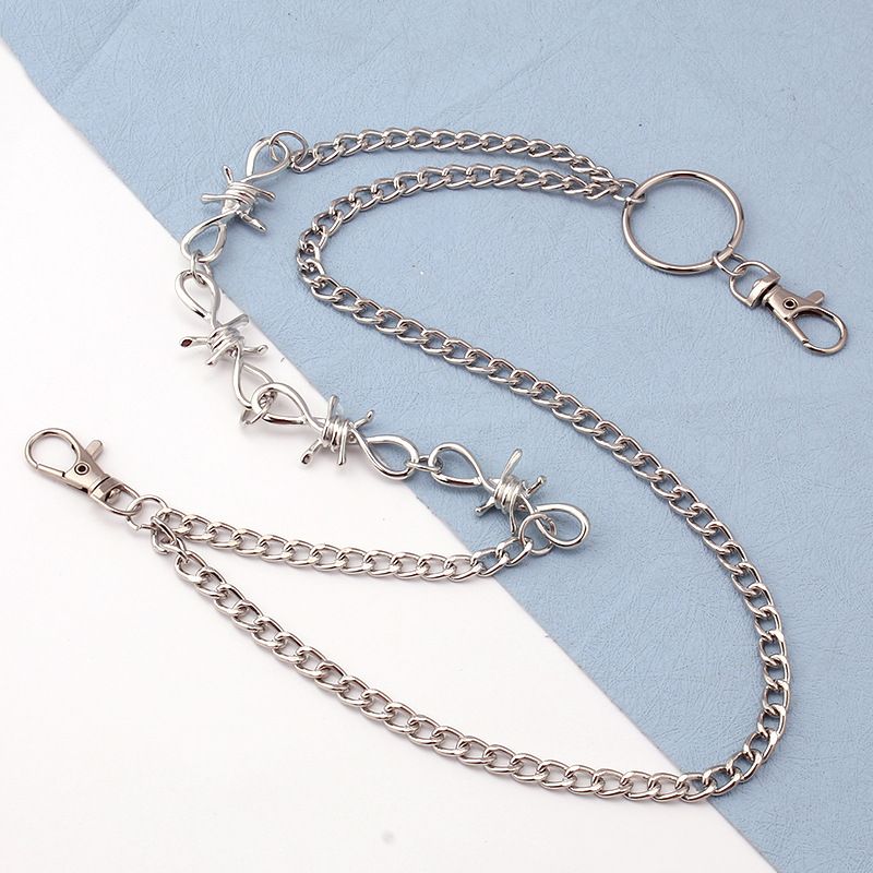 Hip Hop Trend, Personality, Waist Exaggerated Cool And Handsome Punk Style, Thorns Pants Chain, Clothing Chain_voghion.com
