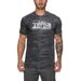 Herr fitness kamouflage T-shirt kortärmad snabbtorkande andningsbar baströja_voghion.com
