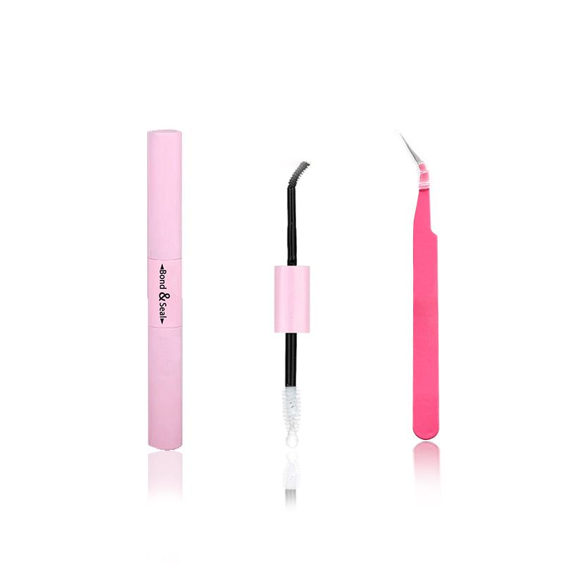 Cosmetica Clusterwimpers Herbruikbare individuele wimpers Pluizige stijl wimperclusters DIY-wimperextensions Zacht Comfortabel Lash Bond Seal Pincet_voghion.com