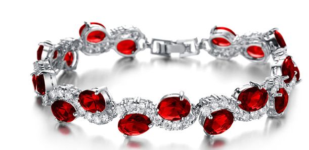 Women's Jewelry Elegant Cubic Zirconia Bracelet With Gemstone Accents, Minimalist Style For Valentine's Day Gift, Fashionable And Lightweight_voghion.com