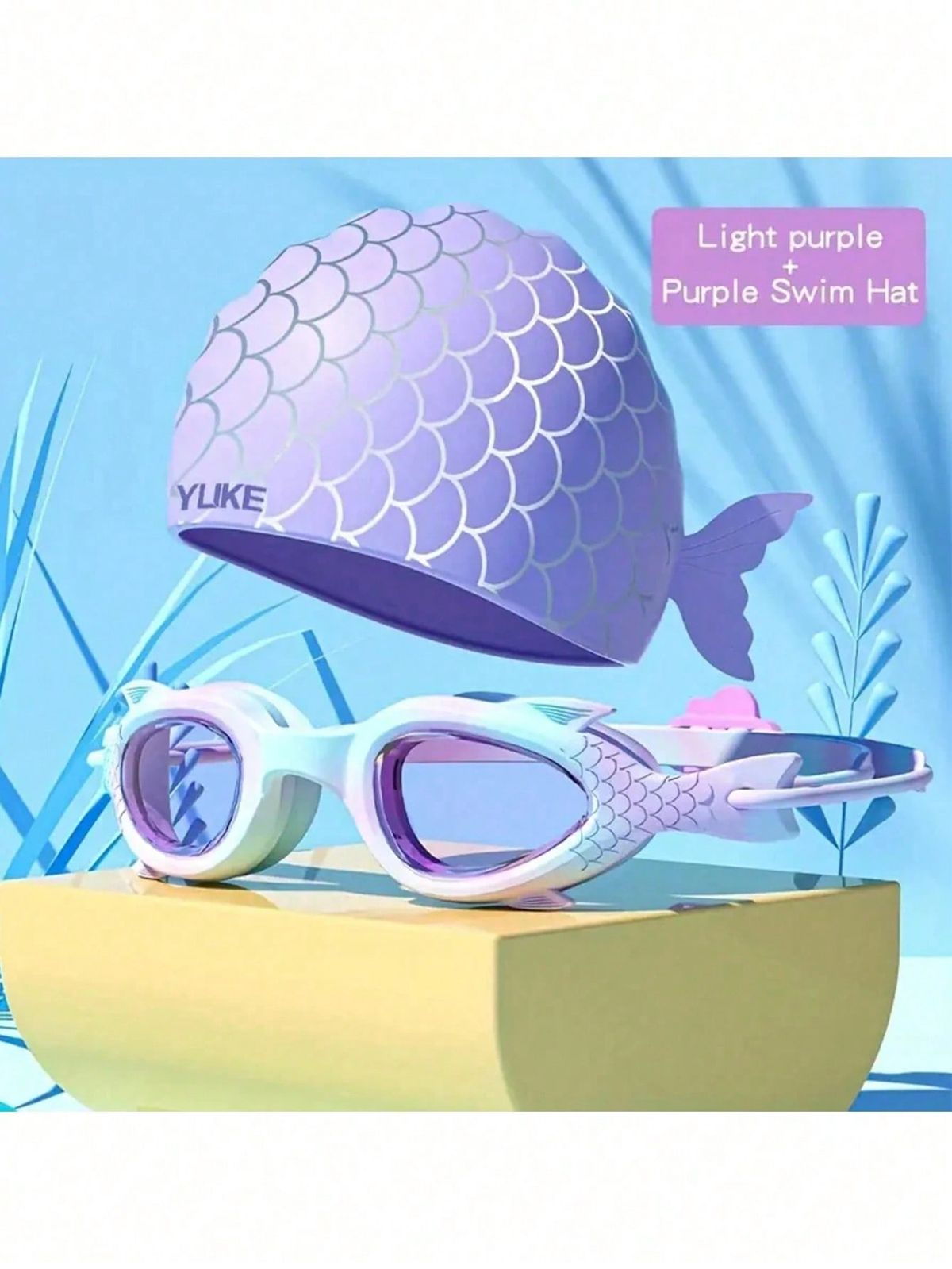 2 st silikon simglasögon och mössa för barn - imfria, läckagesäkra, bekväma för pojkar och flickor, perfekta för vattensporter_voghion.com