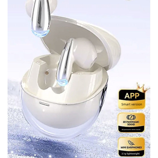 2025 New Wireless Water Drop Bluetooth Earbuds Noise Cancelling In-Ear Sports Running High Sound Quality APP Location_voghion.com