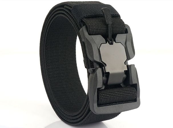 HEIßER Neuer taktischer Magnetschnallen-Schnellverschluss, elastischer, lässiger Nylon-Werkzeuggürtel für das Training von Herrenhosen_voghion.com
