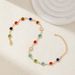 Beach Colorful Zircon Anklet For Women High-end Versatile Ethnic Style Personality Bohemian Trend_voghion.com