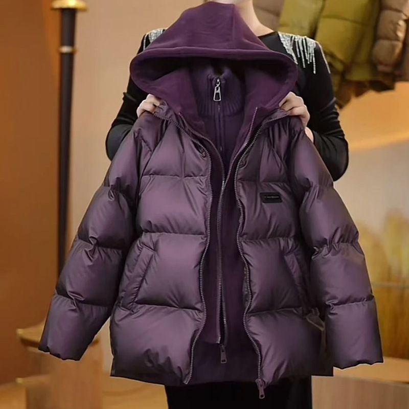 Non washable boys' thick down 2024 new winter vacation two-piece medium and large children's warm cotton jacket_voghion.com