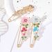 Blumenbrosche mit eingelegten Diamanten und Öltropfen für Damen, vielseitige Anstecknadel für Kleidung und Hosen, Taillenverstellungsschnalle_voghion.com