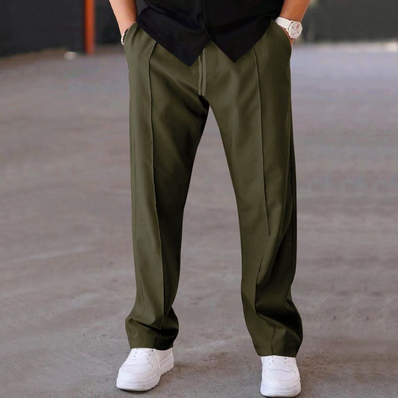 Pantaloni a gamba dritta dello stesso stile per uomo e donna, stili primaverili e autunnali, marchi alla moda, design di nicchia, minimalisti_voghion.com
