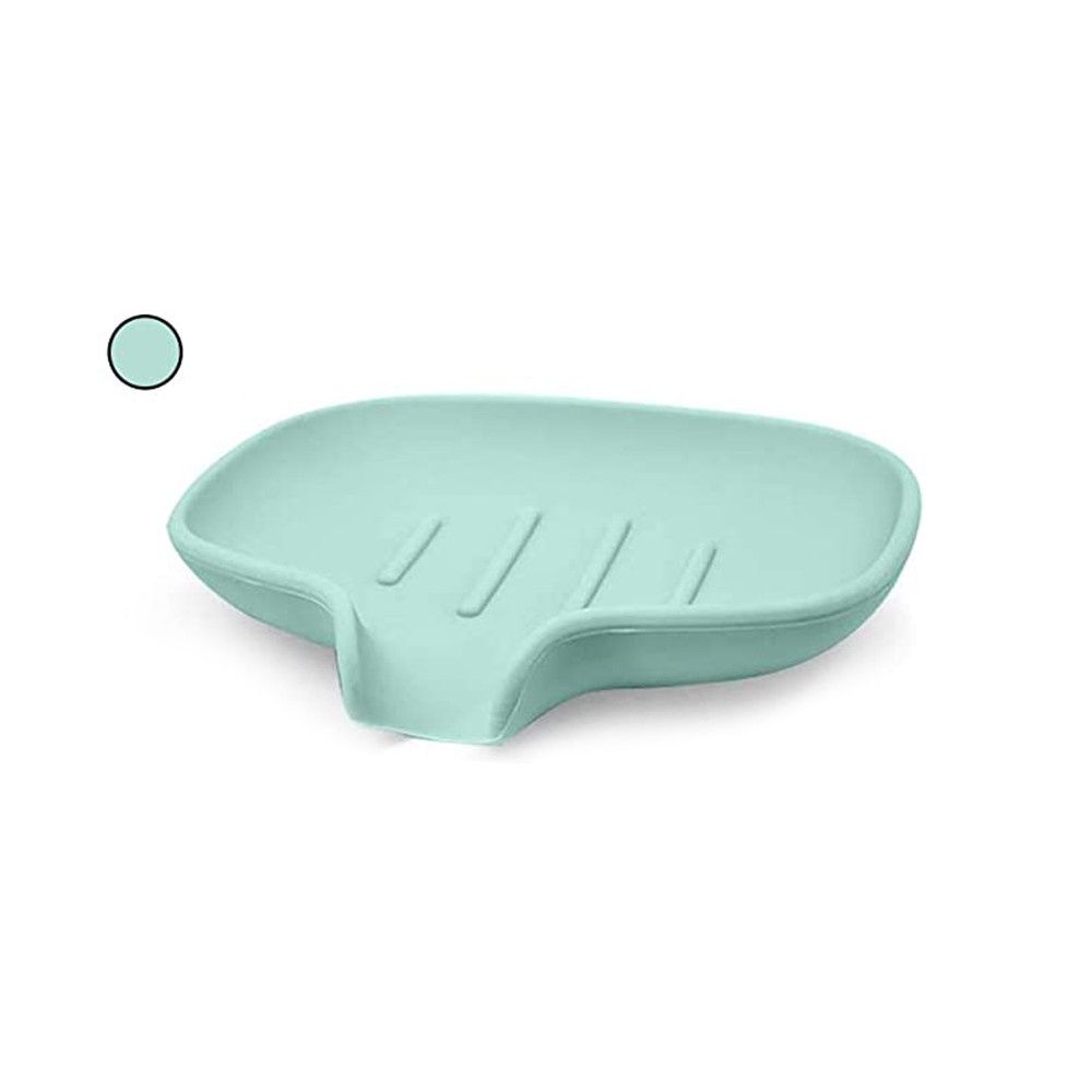 2 Stück Schwamm-Seifenhalter aus Silikon mit rutschfester Oberfläche für Badezimmer, Duschablage und Abtropfschale_voghion.com