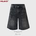 Herrenbekleidung Washed Old Jeans High Street Texture Design Multi Size Shorts_voghion.com