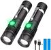 LED Zoomable Flashlight – 5800mAh USB Rechargeable, 10W High-Power, Adjustable Focus (200-500m Range), 360° Rotatable, Aluminum Alloy_voghion.com
